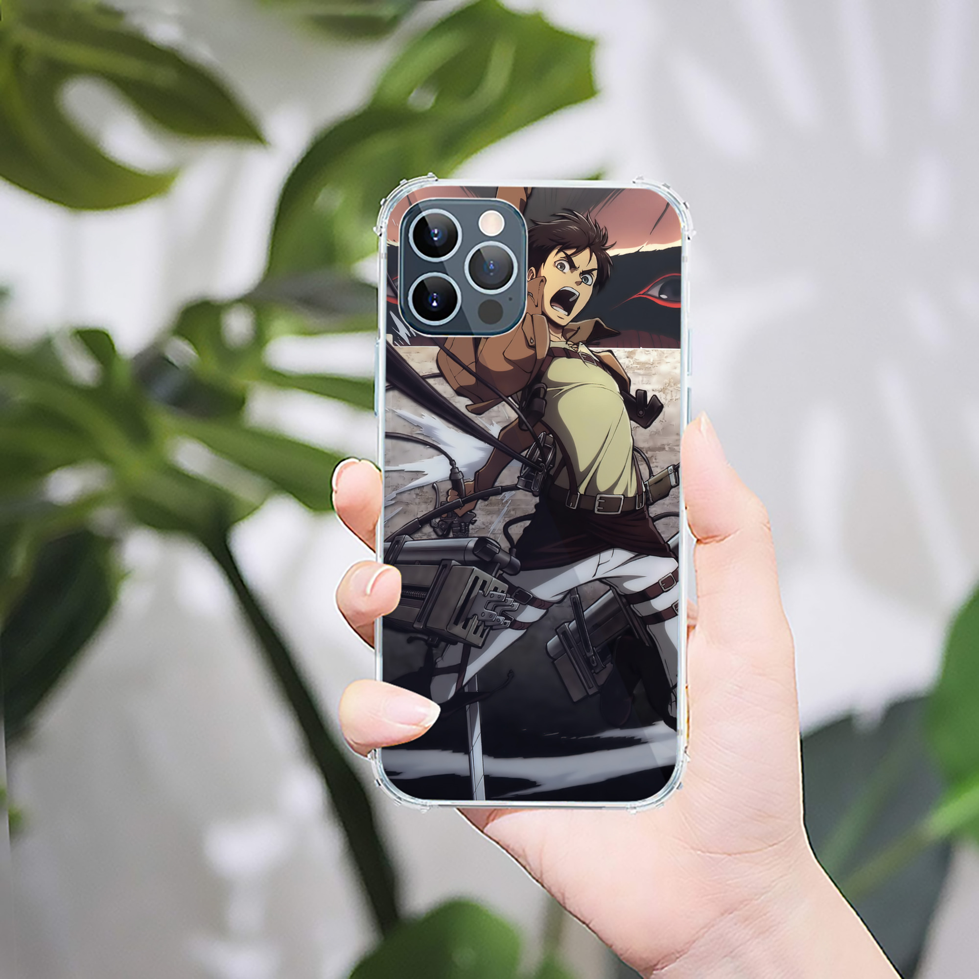 （画像用） 進撃の巨人 Attack on Titan 【iPhone 12シリーズ対応】透明スマホケース（クリアソフトケース）